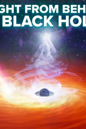 First Detection of Light from Behind a Black Hole